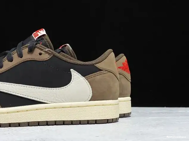 MaikeSneakers Mocha x SP CQ4277-001 Jordan Scott Low Dark 1 OG Air Travis 0517